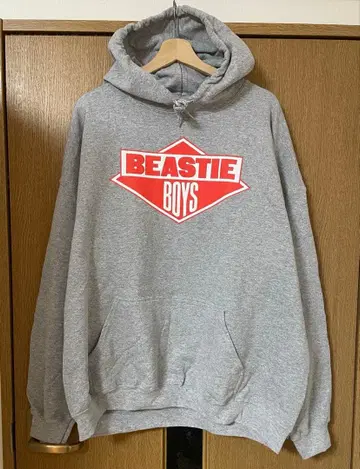 BEASTIE BOYS 로고 후드티 그레이
