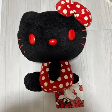 산리오 Sanrio 헬로키티 블랙 레드 미사용