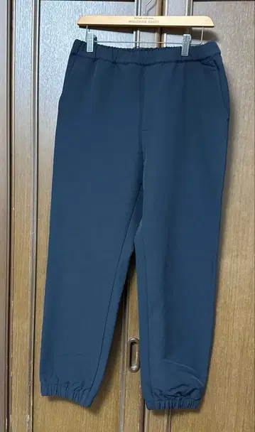 새상품급 무인양품 방풍 속기모 스트레치 이지 조거 팬츠 네이비 L