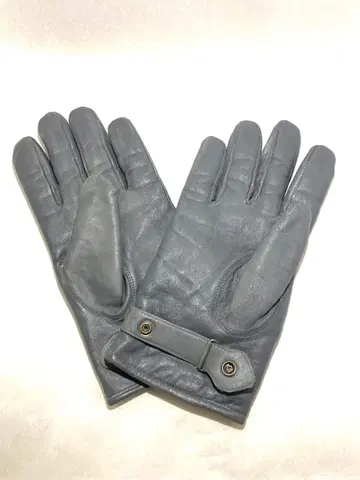 독일군 타입 플라이트 가죽 장갑 [ 그레이 ]