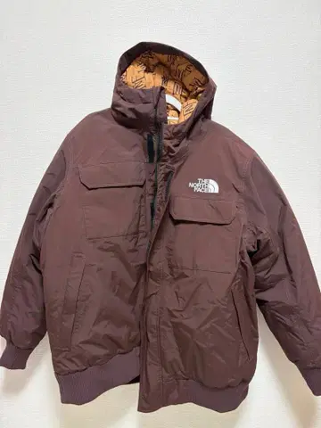 하자품 THE NORTH FACE 브라운 다운 자켓