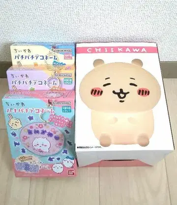 치이카와 (먼작귀) 룸 라이트와 파치파치 데코 네임 3종 세트