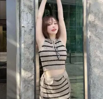 ANDMARY 엘르 니트 셋업 베이지