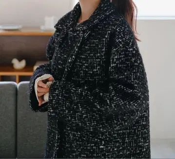 니트 자카드 코트 Kastane