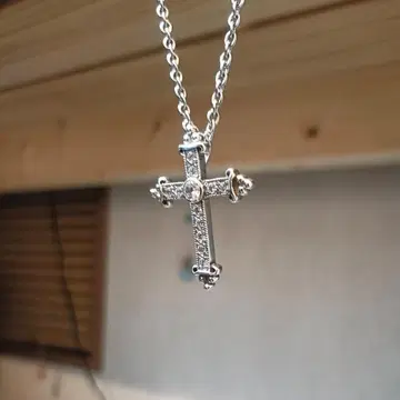실버 925 크로스 펜던트 목걸이