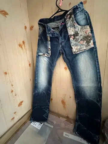 빗츄 쿠라시키 공방 일본풍 패턴 데님