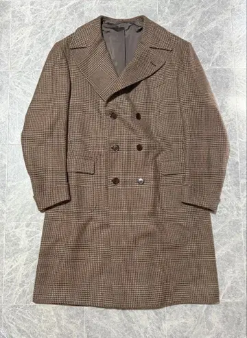 풀 핸드 G.SEMINARA 세미나라 체크 더블 알스터 코트