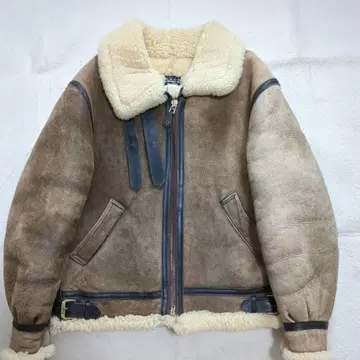 아비렉스 B-3 플라이트 자켓 40 사이즈 무스탕 천연 가죽