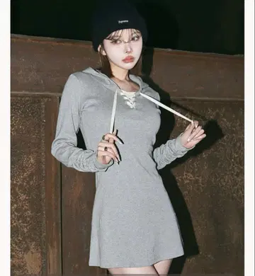 다리치 Darich 레이스업 컷 미니 원피스