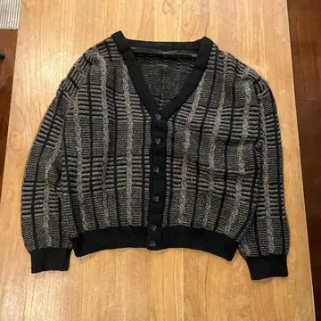 가디건 구제 의류 빈티지 짧은 기장