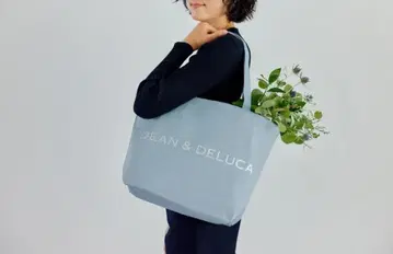 새상품 DEAN & DELUCA 차리티 토트백 스노우 블루 L 4