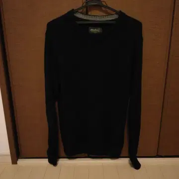 00s Eddie Bauer 블랙 크루넥 스웨터 M
