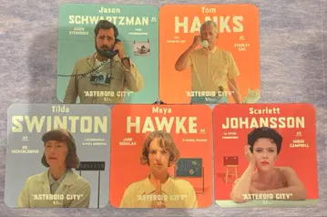 [ 레어 ] 웨스 앤더슨 [ 아스테로이드 시티 ] 코스터 세트