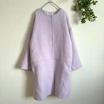 스나이델 노카라 코트 무지 무릎 기장 심플 따뜻 화려 귀여움