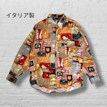 새상품급 레어 이탈리아제 올 패턴 빈티지 셔츠