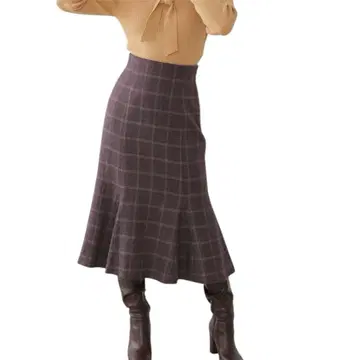 JILL by JILL STUART 플레어 스커트 체크 S 사이즈