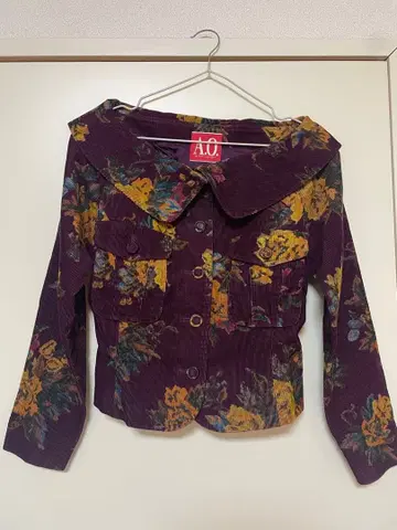 atsuki onishi 꽃무늬 코듀로이 자켓