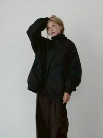 시마무라 hideka 방수 지퍼 사용 블루종 L 블랙