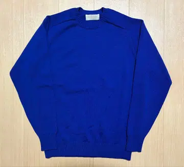 니트 스웨터 유나이티드 애로우즈 오쿠야마 메리야스 바토너 블루 사이즈 S