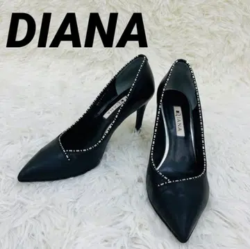 DIANA 다이애나 가죽 블랙 23.5cm 스틸레토