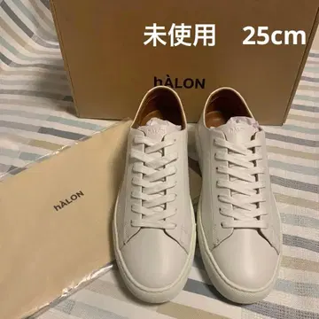 미사용 halon 옥스퍼드 스니커즈 화이트 25cm
