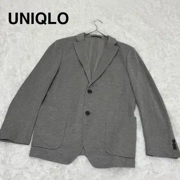 [ 유니클로 ] 긴팔 테일러드 자켓 그레이 슬림핏 겉옷 M 수트