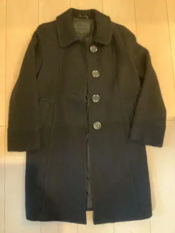 UNTITLED 블랙 롱 코트 M 사이즈