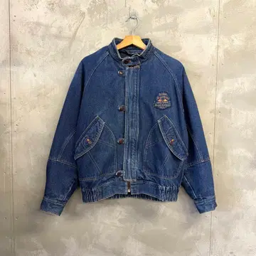 90's PIA SPORTS 데님 블루종 자켓 라이너 포함