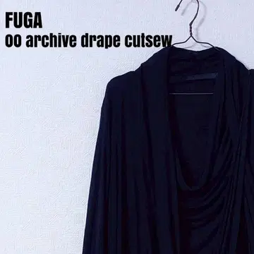 FUGA/푸가 00archive 변형 드레이프 롱 기장 티셔츠