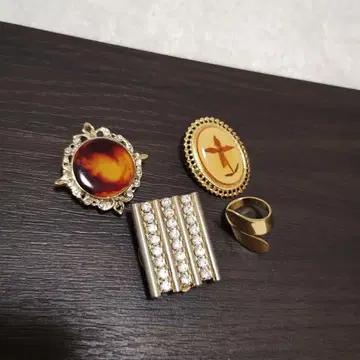 빈티지 스카프링 4개 세트