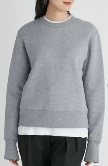 소매 슬릿 트레이닝복 컷 도킹 상의