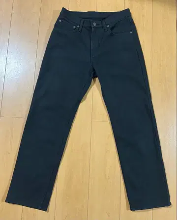 EDWIN 에드윈 스트레이트 따뜻한 데님 블랙 남성용 사이즈 30