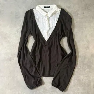 00s coquette 코켓코어 오피스코어 도킹 상의