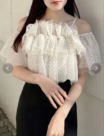 머큐리 듀오 튤 프릴 상의