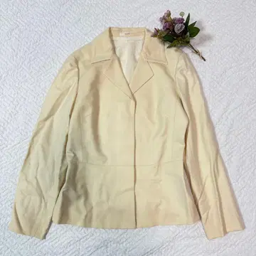 ROPE 컨디션 최상 11호 L 사이즈 울 테일러드 자켓 크림색