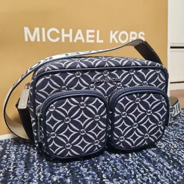 MICHAEL KORS 자카드 크로스바디 네이비 새상품급