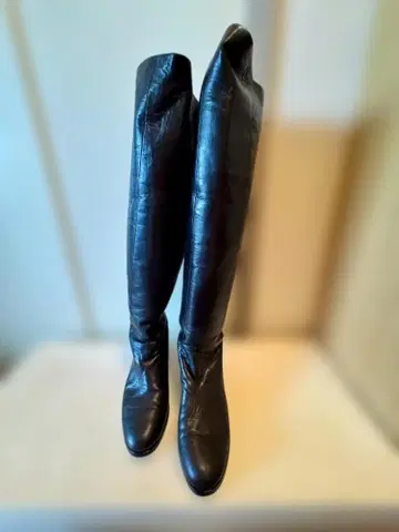 MODE ET JACOMO manu 천연 가죽 니하이 롱 부츠