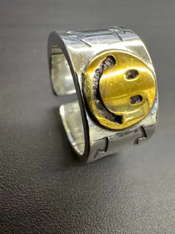 묵직한 실버 925 소재 니코짱 반지 남성용 반지 925