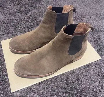 유나이티드 애로우즈 브라운 스웨이드 사이드 고어 부츠