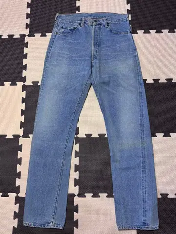 웨어하우스 스트레이트 데님 라이트 블루 34