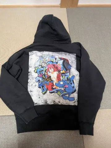 JUN INAGAWA 트리플 네임 콜라보 한정판 후드티 블랙