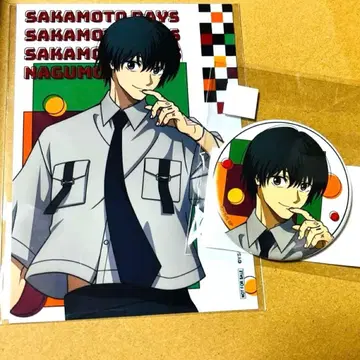 SAKAMOTO DAYS 나구모 캔뱃지 브로마이드 마루쿠지 2종 세트