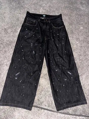 that's life 자츠라이프 리지드 배기 데님 블랙 S