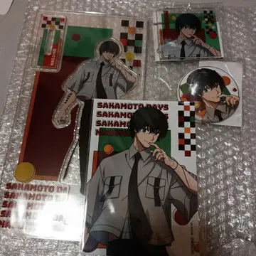 사카모토 데이즈 마루쿠지 나구모 아크릴 스탠드 아크릴 키링 캔뱃지 특전