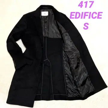 [ 캐시미어 혼방 ] 에디피스 417 체스터 코트 블랙 S