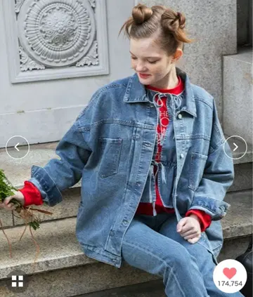 bonlecill 본르씰 데님 자켓 색스 블루