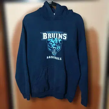 GILDAN Bruins Baseball 후드티 L 네이비