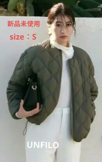 TAION&UNFILO 콜라보 퀼팅 다운 블루종