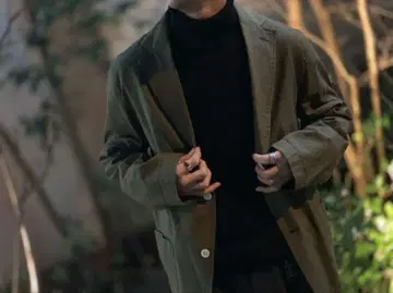 AURALEE 실크 축구 자켓