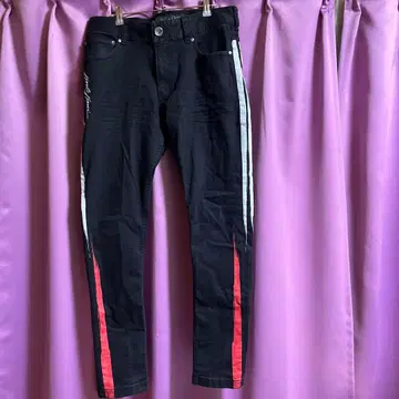 칼카니 블랙 스트레치 스키니 팬츠